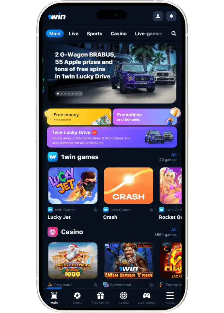 1win official casino collection