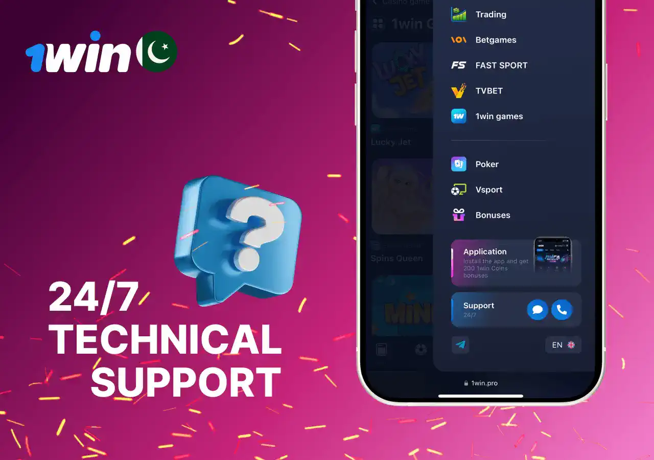 24/7 technical support for 1win Affiliates