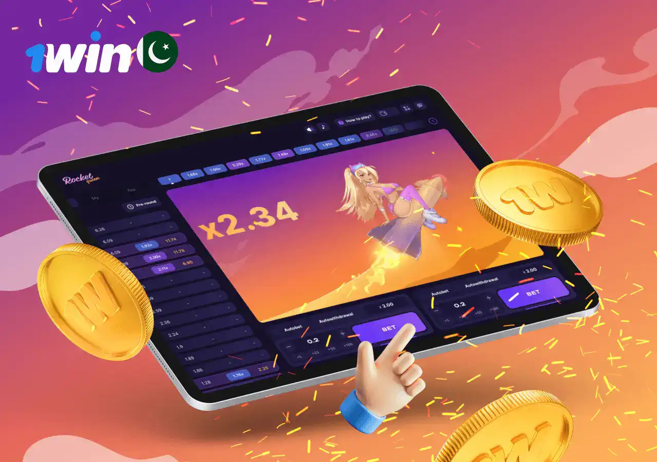 Play 1win crash games