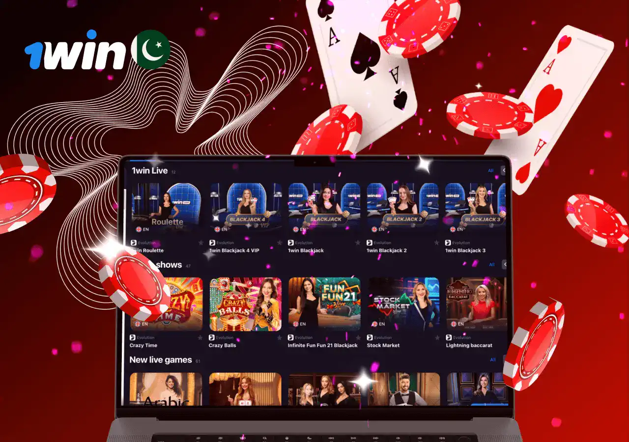 Play popular 1win live games