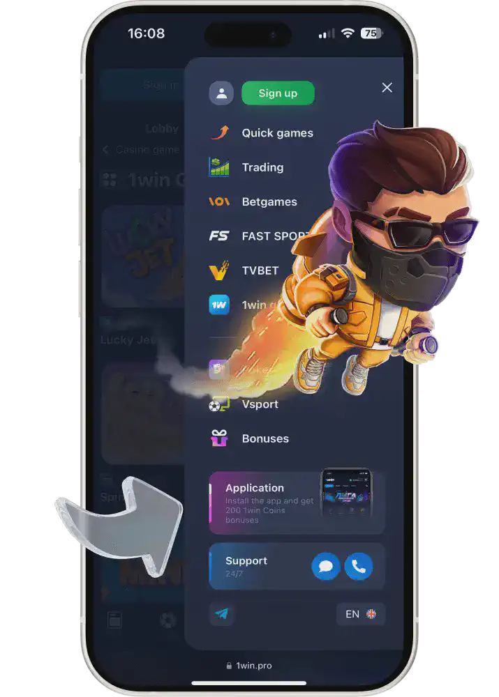 1win Lucky Jet app