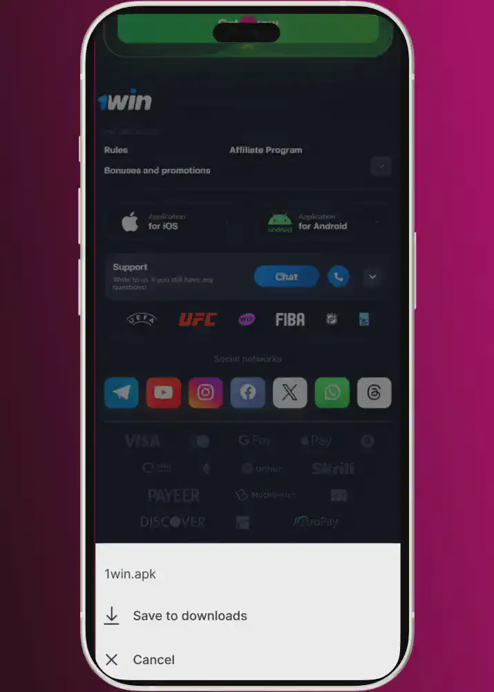 1win PK app download
