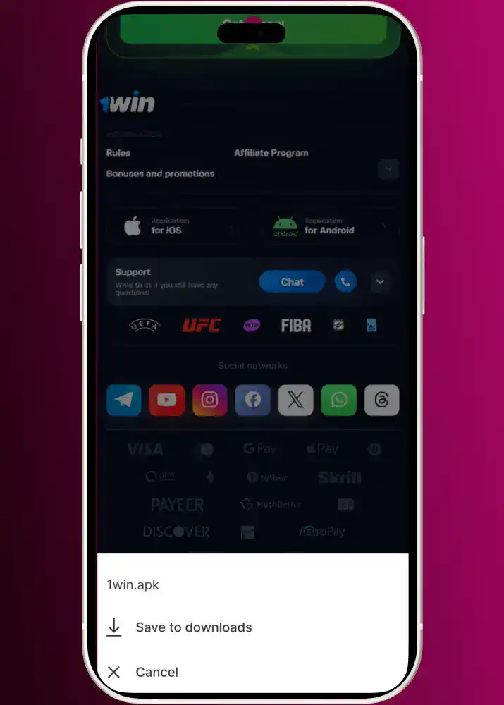 1win PK app download