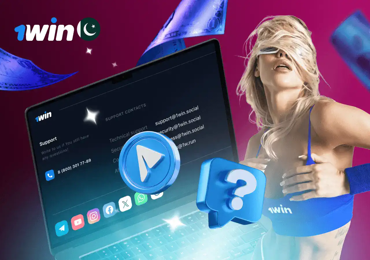 1win website support options