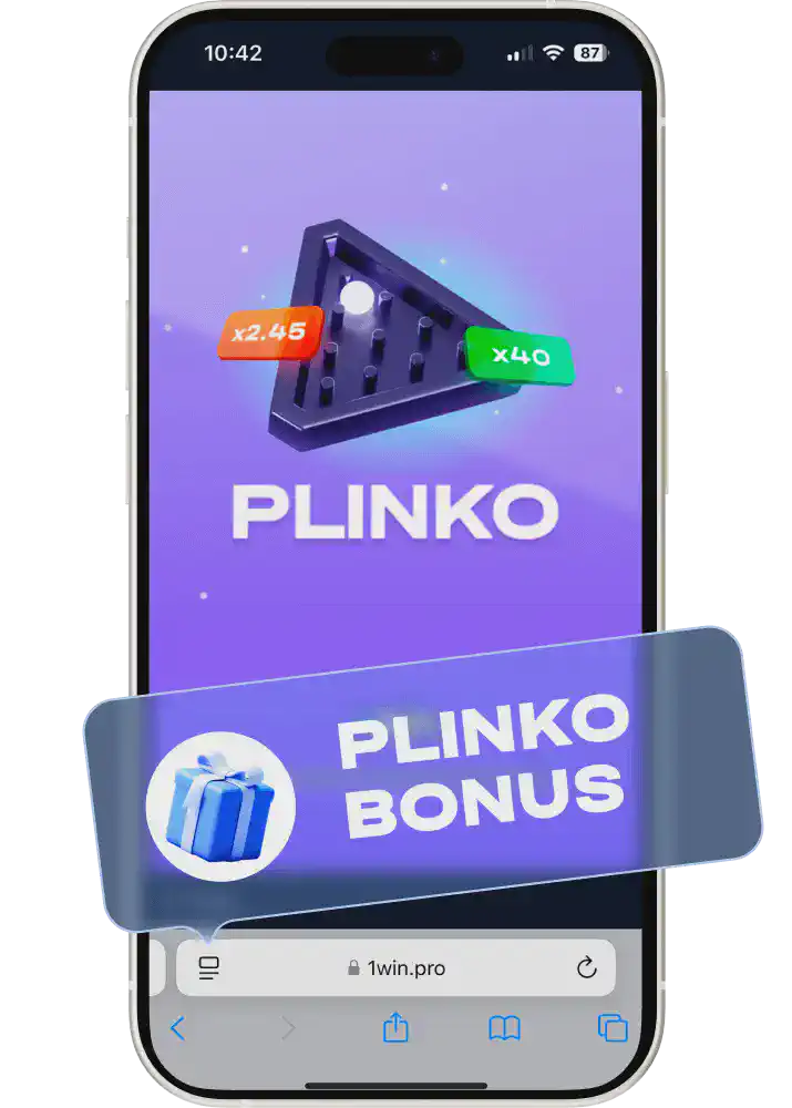 1win Plinko game bonus